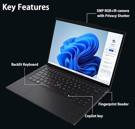 Lenovo ThinkPad T14 Gen 6 Laptop – Intel Core Ultra 7 255U, 16GB RAM, 512GB SSD, Windows 11 Pro