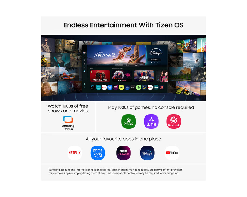 Samsung 43F6000FU 43-Inch Full HD Smart LED TV – 2025 Model with Built-In Apps